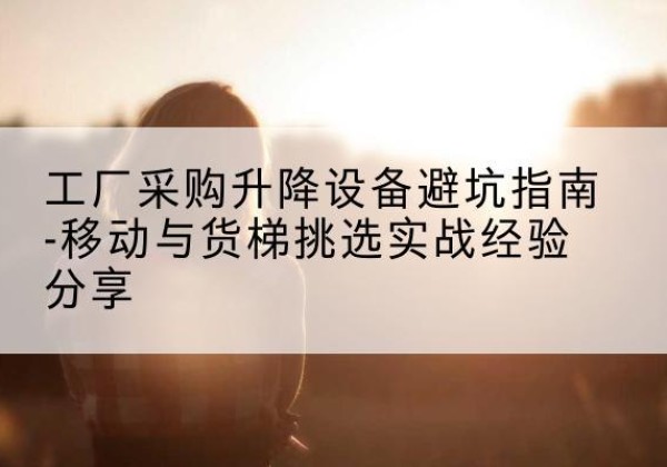 镇沅移动式升降机怎么选-工厂采购升降设备避坑指南-移动与货梯挑选实战经验分享